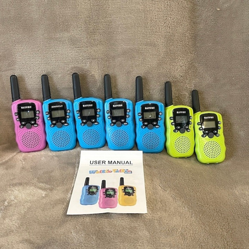 Lot of 7 NEW Baturu & Soopotay Walkie Talkies for Kids Multicolor